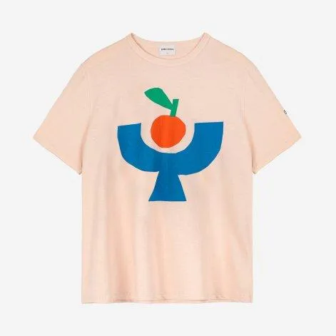 Adult T-Shirt Tomato Plate Peach - Bobo Choses