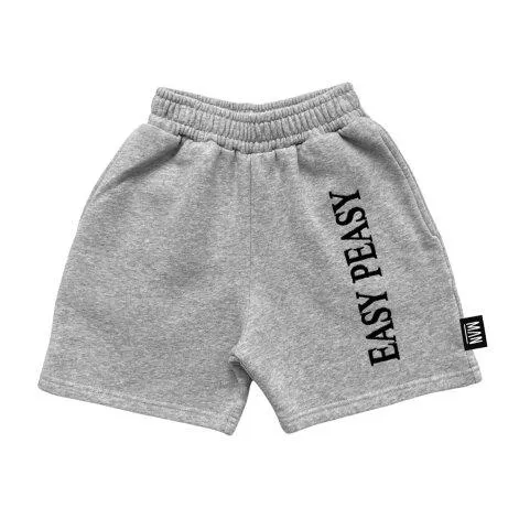 Easy Peasy Grey Melange shorts - Little Man Happy