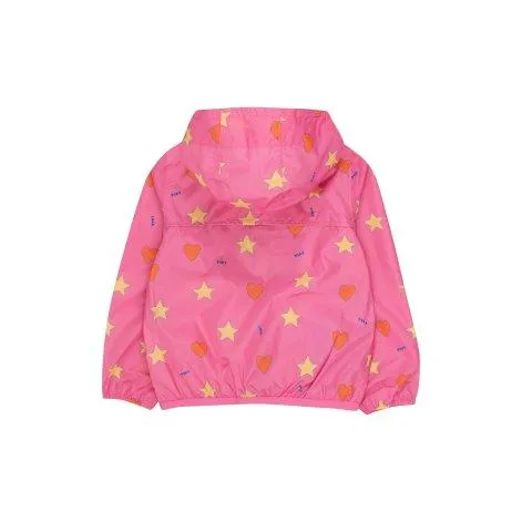 Jacket Tiny x K-Way Hearts&Stars dark pink - tinycottons