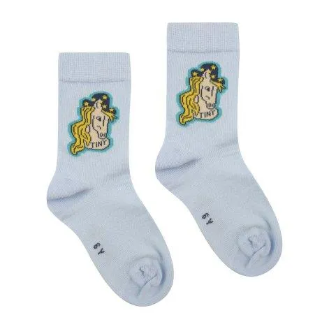 Chaussettes Horse Jade Grey - tinycottons