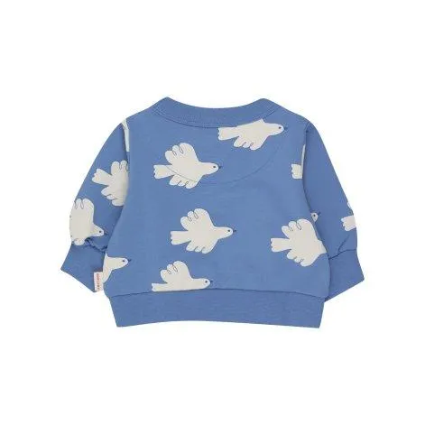 Baby Sweatshirt Doves Azure - tinycottons