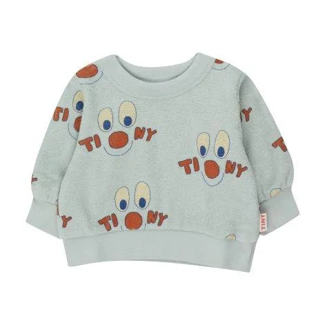 Sweat-shirt pour bébé Clowns Jade Grey - tinycottons
