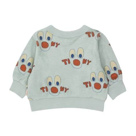 Baby Sweatshirt Clowns Jade Grey - tinycottons