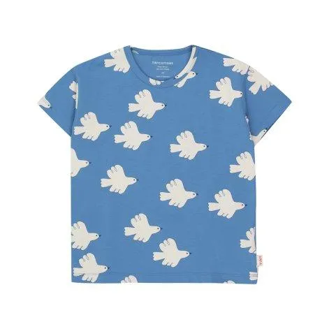 T-Shirt Doves Blue - tinycottons