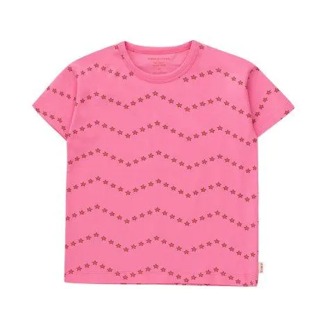 T-Shirt Zigzag Dark Pink - tinycottons