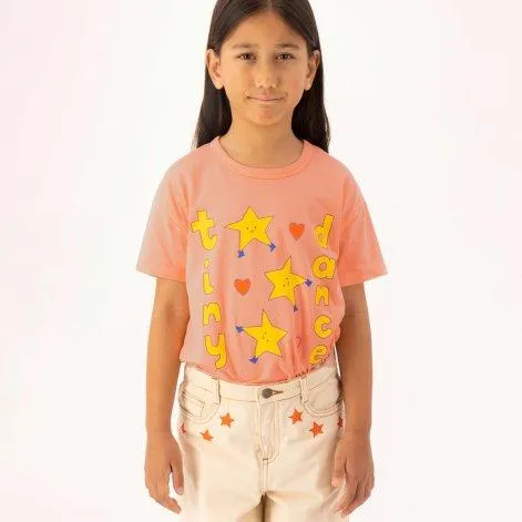 T-shirt Tiny Dance Papaya - tinycottons