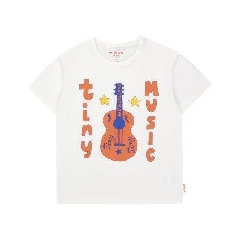 T-Shirt Tiny Music Off White - tinycottons
