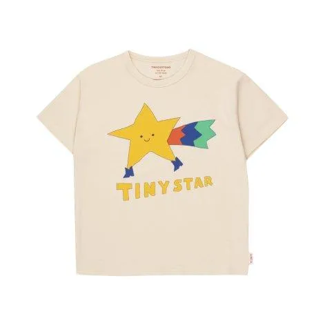 T-shirt Tiny Star Light Cream - tinycottons