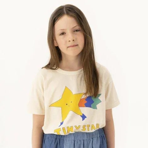 T-Shirt Tiny Star Light Cream - tinycottons