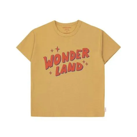 T-shirt Wonderland Pale Ochre - tinycottons