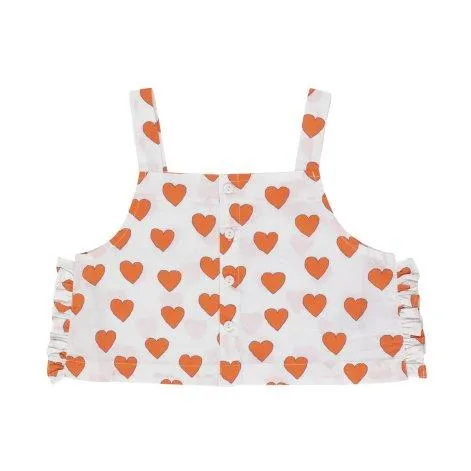 Crop Top Hearts Off White - tinycottons