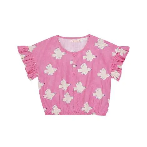 Blouse Doves Dark Pink - tinycottons