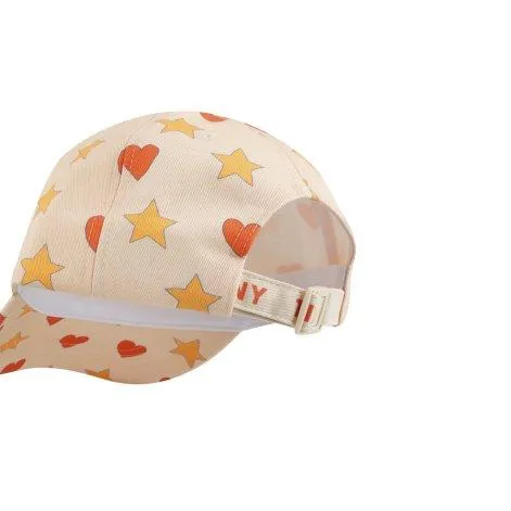 Cap Hearts Stars Light Cream - tinycottons