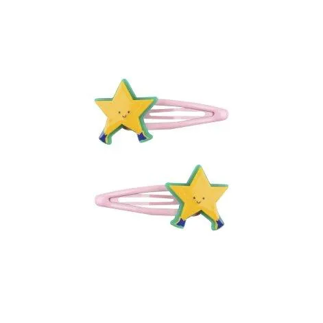 Hair clip set Dancing Star yellow - tinycottons
