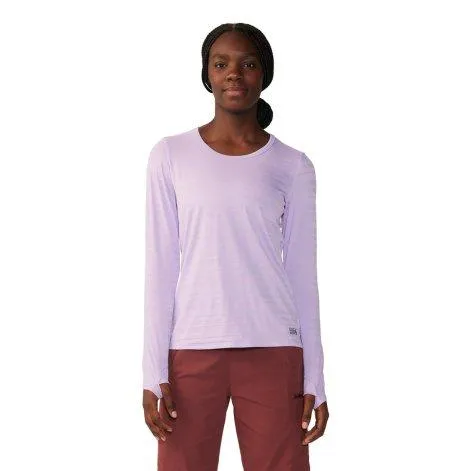 T-shirt à manches longues Mighty Stripe wisteria 567 - Mountain Hardwear
