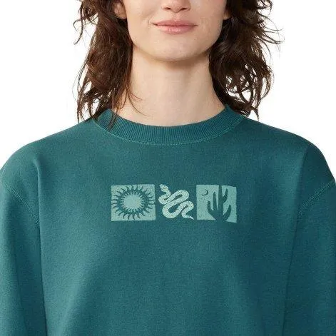 Sweatshirt Desert Check Crew aqua green 318 - Mountain Hardwear