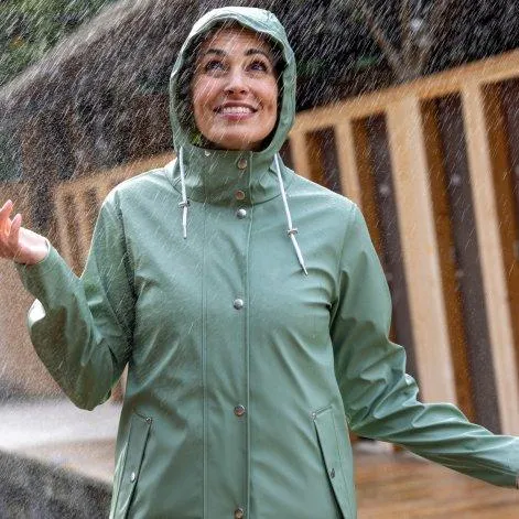 Veste de pluie pour femmes Vera hedge green - rukka