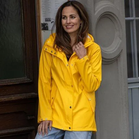 Women's rain jacket Vera lemon chrome - rukka