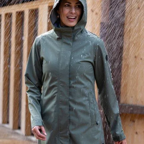 Ladies raincoat Giselle thyme - rukka