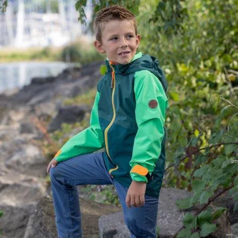 Children's rain jacket Win irish green - rukka