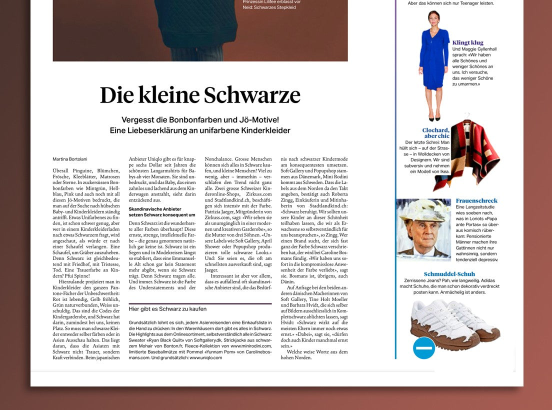 Heute in der SOZ:  Die kleine Schwarze