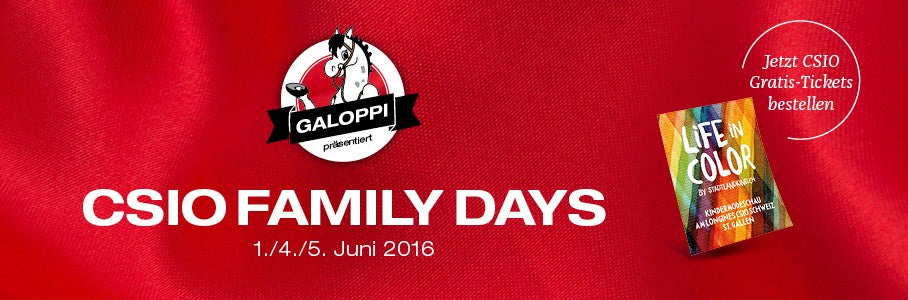 «Life in Color» Kindermodeschau an den CSIO Family Days!