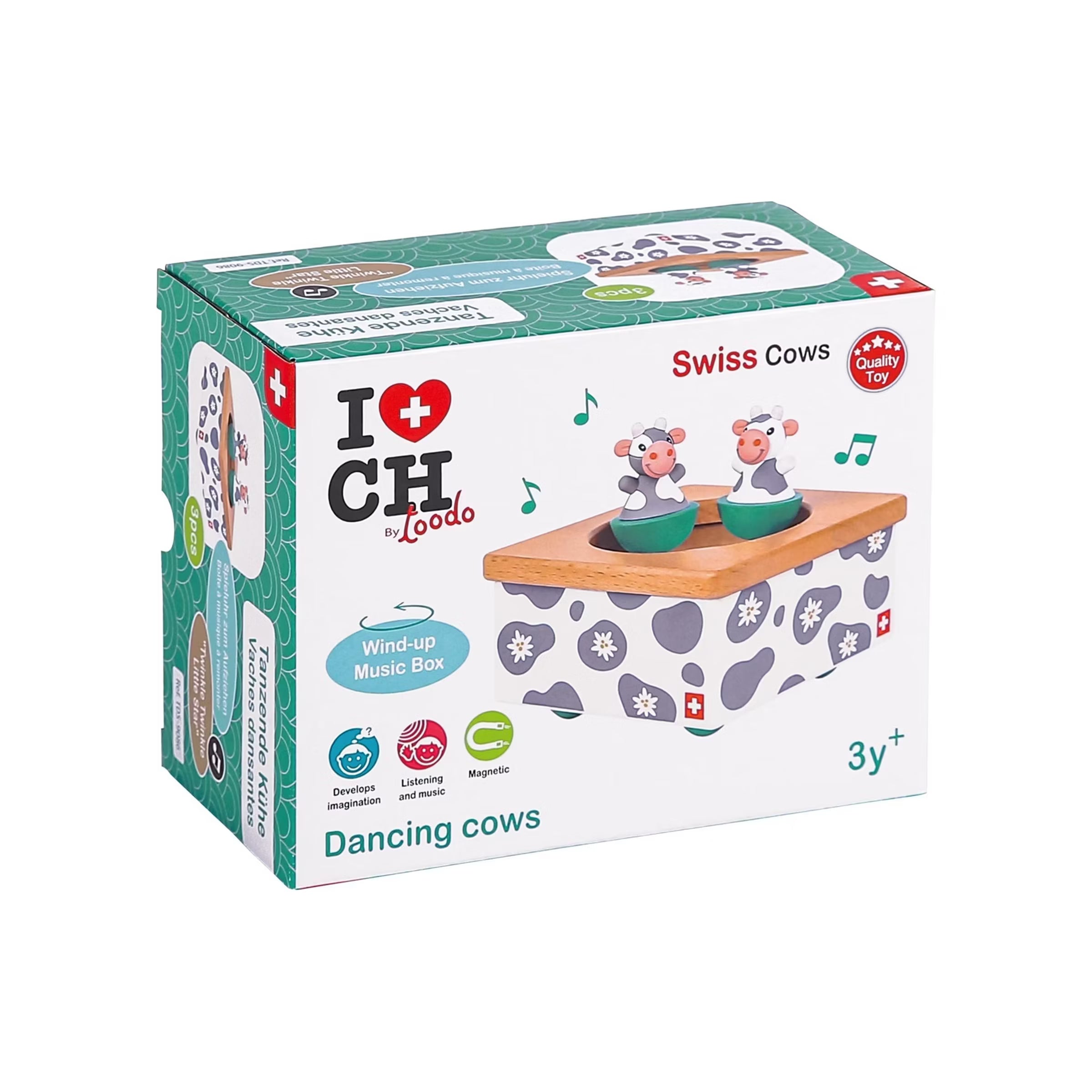 Spielba Boîte à musique Vache