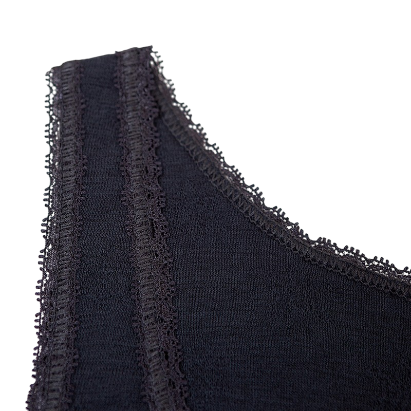 Women Top Merino GRAND COMBIN Black