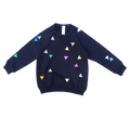 Sweatshirt Triangles Navy