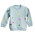 Sweatshirt Triangles Grey