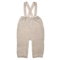 Trägerhose Merinowolle beige-mélange