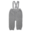 Trägerhose Merinowolle grau-mélange