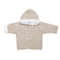 Coat merino wool beige-mélange