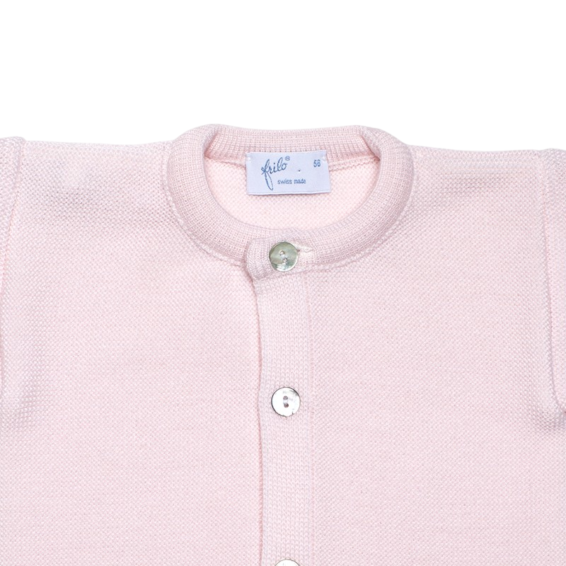 Baby jacket merino wool pink