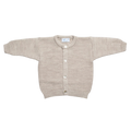 Babyjacke Merinowolle beige-mélange