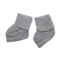 Chausson bébé laine mérinos gris-mélange