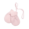 Moufles laine mérinos rose