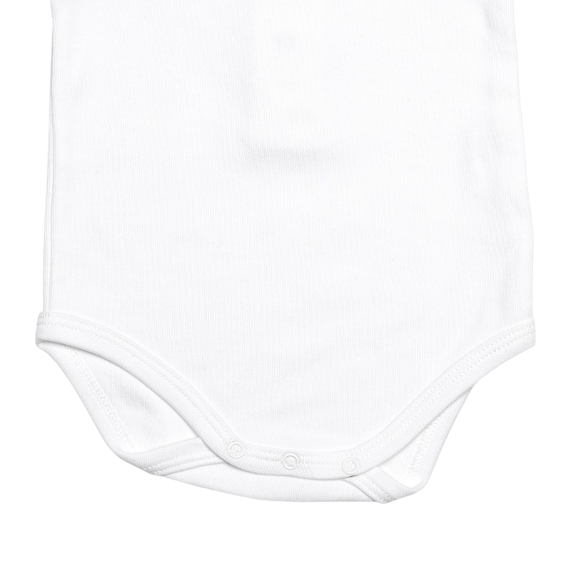 Long-sleeved body white with embroidered collar beige, brown