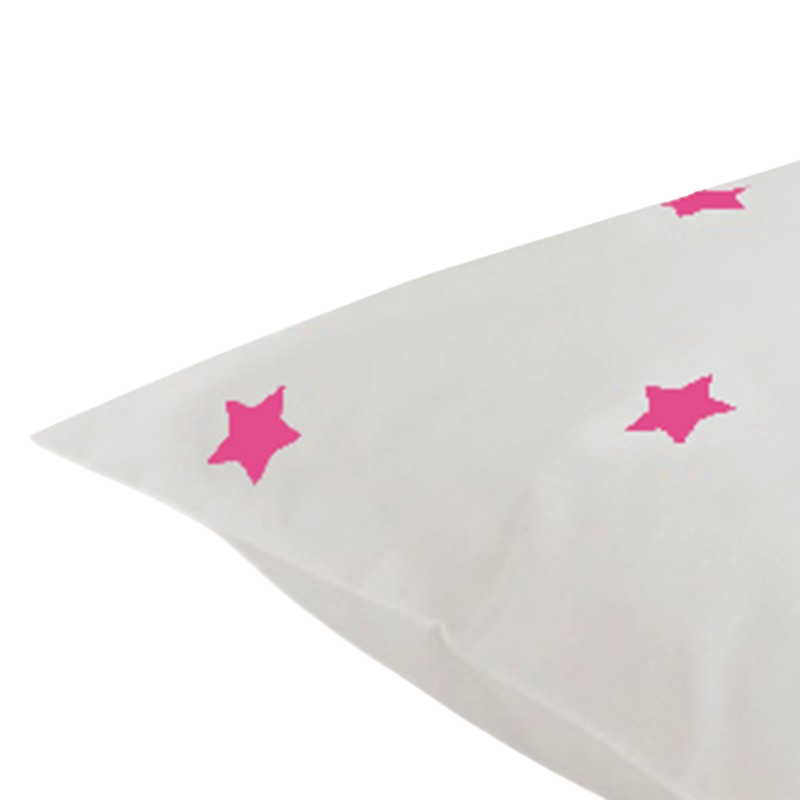 Pillowcase 50 x 70 stars pink