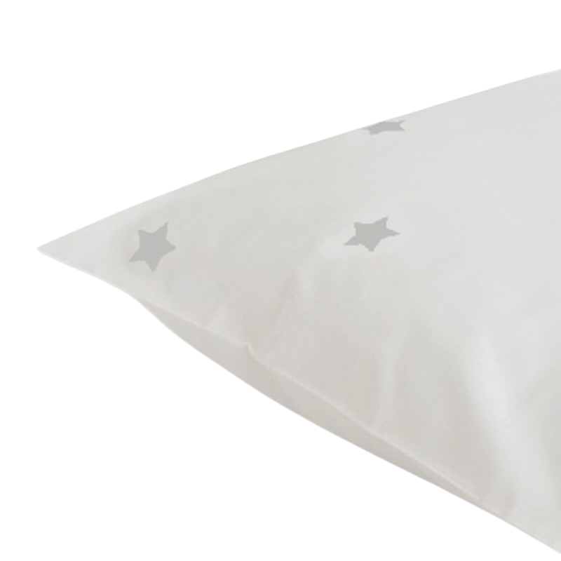 Pillowcase 65 x 100 stars gray