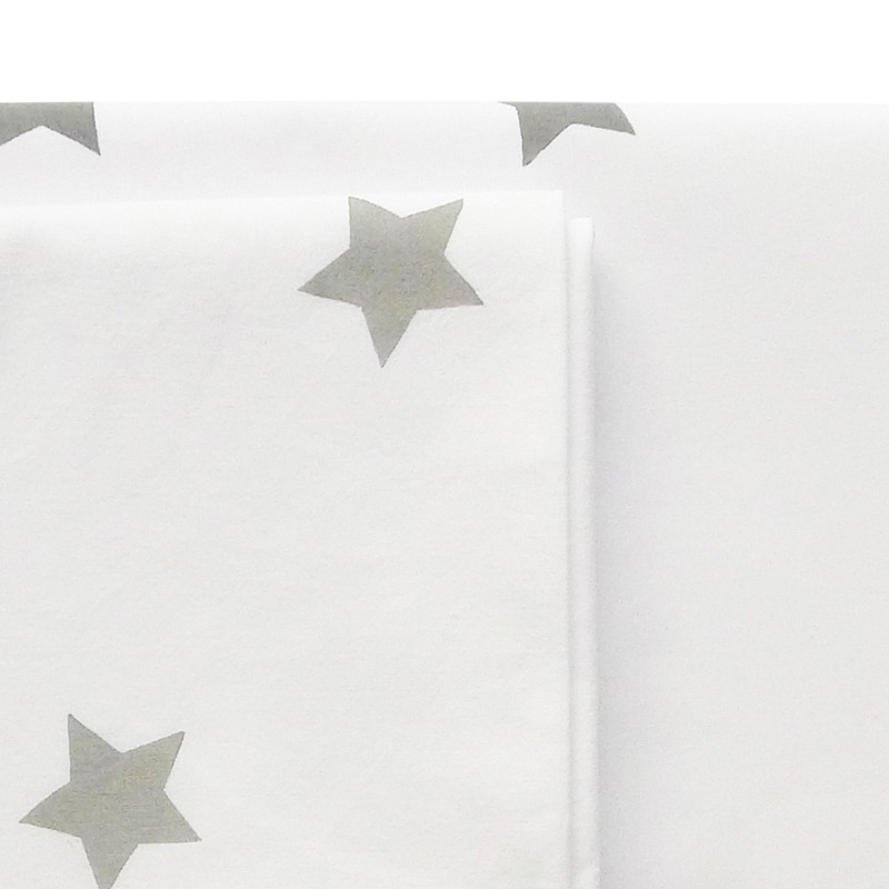 Comforter cover 90 x 120 stars gray