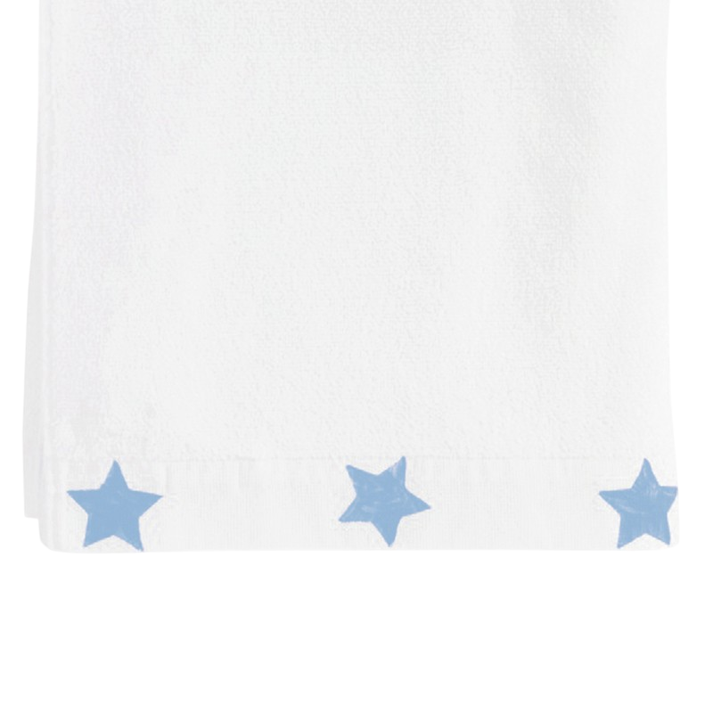 Bath towel stars blue