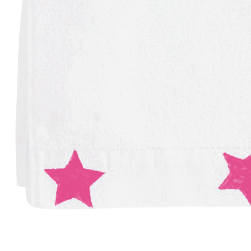 Bath towel stars pink