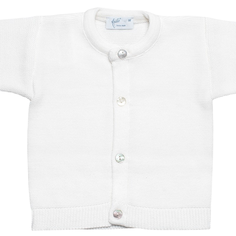 Baby jacket merino wool wool white