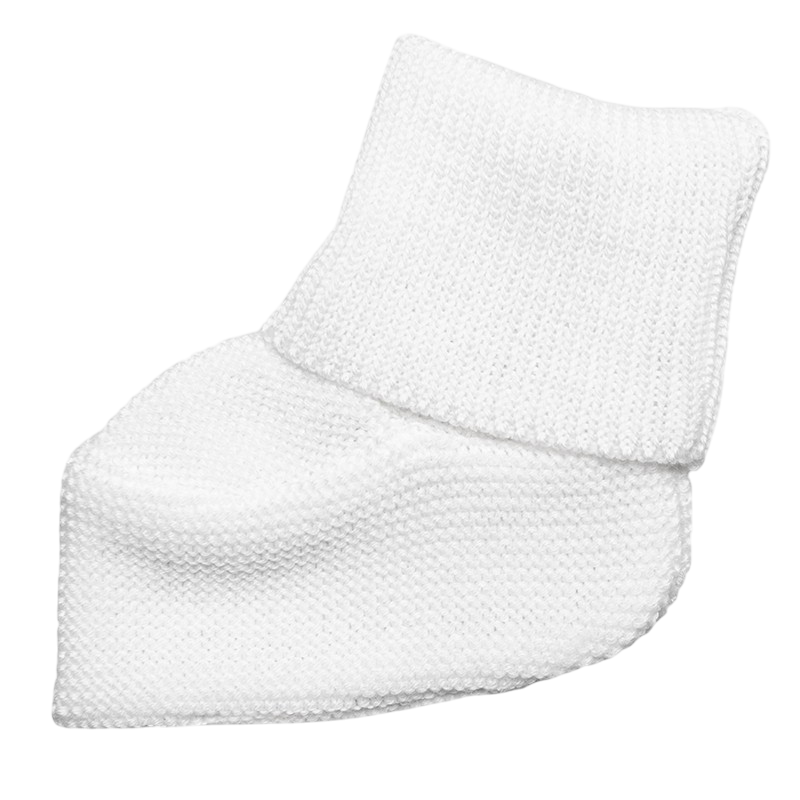 Babyschuhe Merinowolle wollweiss