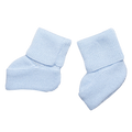 Chausson laine mérinos bleu clair