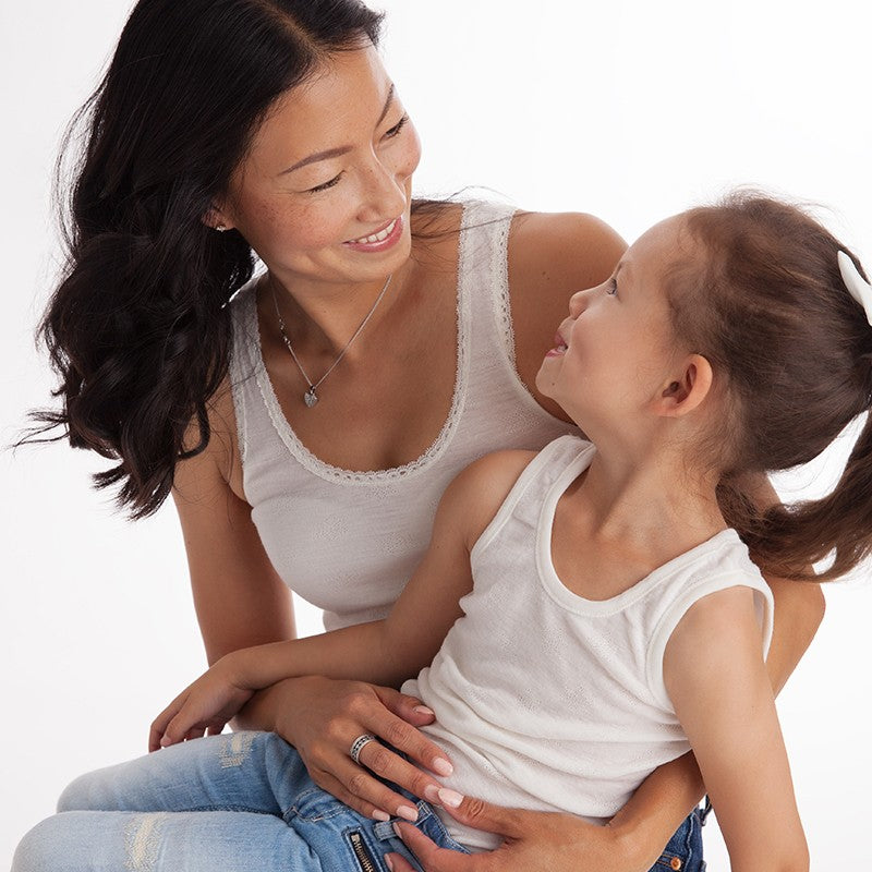 Top Mérino PETIT COMBIN Pearl White