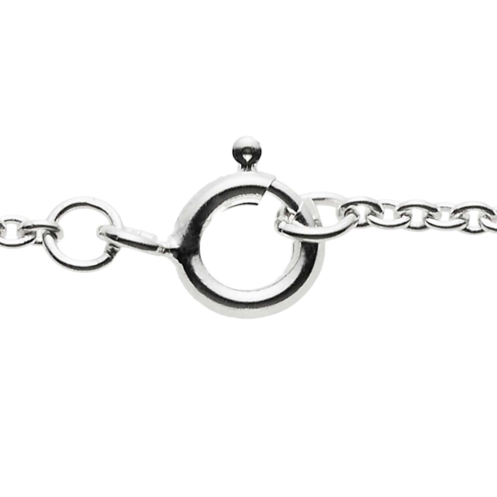 Necklace with 8 Amazonith stones and shell pendant, silver