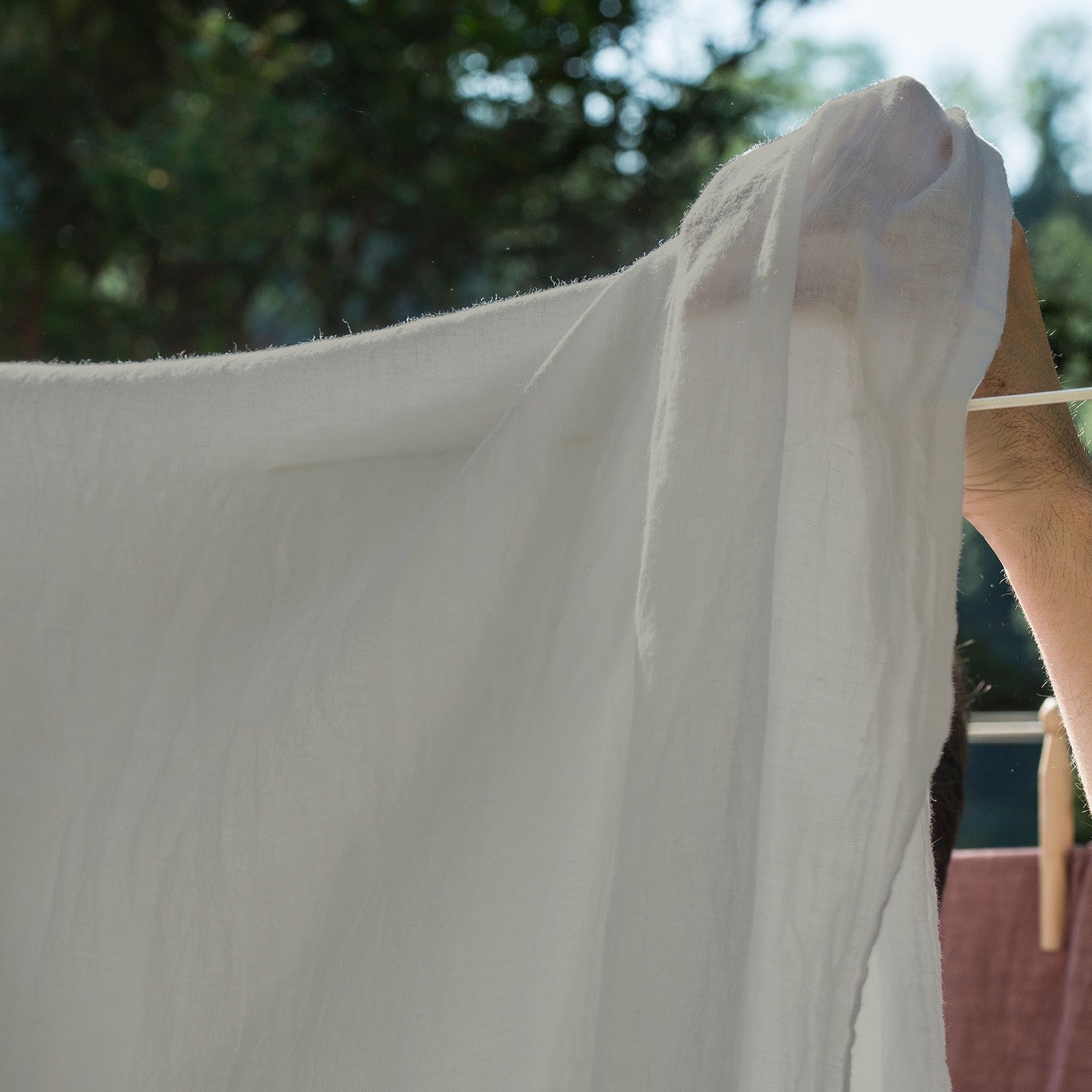 Linus plain, light gray top sheet 240x270 cm