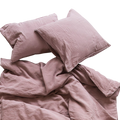 taie d'oreiller Linus uni, ash rose